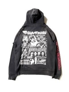 MAXIMUM THE HORMONE Zip-up Parka FADE BLACK