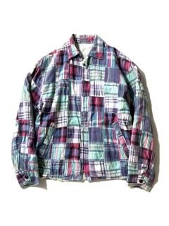 80's English Squire Madras Check Drizzer Jacket MADE IN U.S.A.