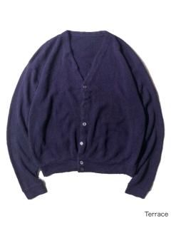 80's Acrylic Cardigan PURPLE NAVY