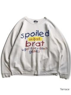 90's xx-bad Print Sweat WHITE MADE IN U.S.A.