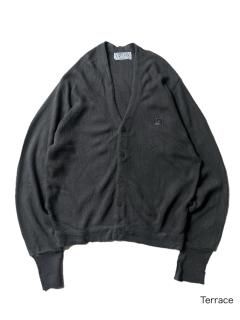 80's IZOD Acryl Cardigan CHARCOAL MADE IN U.S.A.