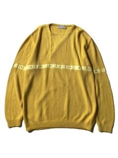 90's CLINIQUE Design Cotton Knit YELLOW