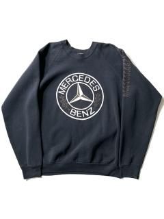 80's Mercedes-Benz Sweat BLACK XL MADE IN U.S.A.