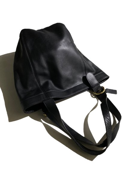 Coach black cheap leather tote