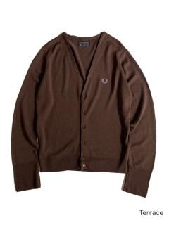 FRED PERRY Lambswool Cardigan MADE IN UK