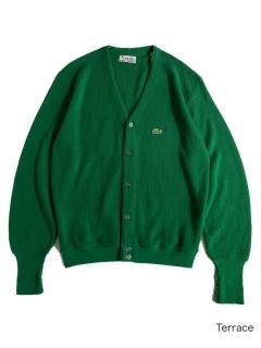 70's IZOD Orlon Acryl Cardigan L GREEN MADE IN U.S.A.