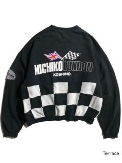 MICHIKO KOSHINO MOTER KING Checkerflag Sweat 