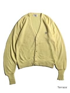70's grand slan Acryl Cardigan LEMON YELLOW MADE IN U.S.A.