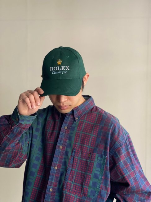 ROLEX Classic 500 6panel Cap GREEN 未使用品 - Lemontea Online Shop