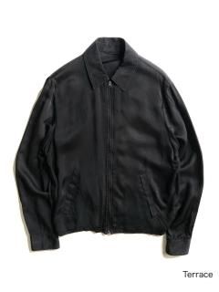 Acne Studios Cupro Zip-up Jacket BLACK