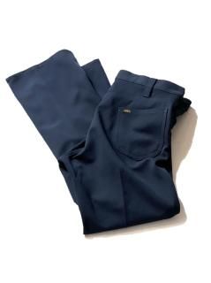80's Lee Polyester Flare Pants NAVY ( W36 L29)
