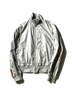 PRADA SPORT Nylon Zip-up Jacket ICE GRAY