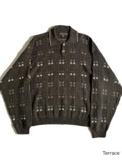 90s LIBERTY SWEATERS Cotton Knit Polo MADE IN U.S.A.