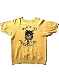 60〜70's PIGS IS BEAUTIFUL S/S Sweat MUSTARD