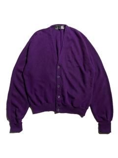 80s BARCLAY Acryl Cardigan PURPLE 
