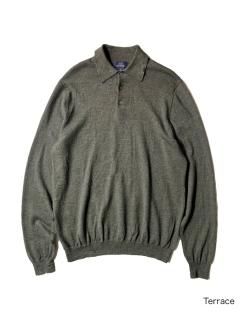 Brooks Brothers Merino Wool Melange Knit Polo OLIVE