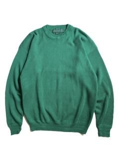 80's BRITCHES Cotton Rib Hand Knit GREEN