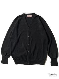80's THE FOX COLLECTION Orlon Acrylic Cardigan BLACK