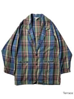 70~80s Cheyenne Madras Check Tailored Jacket 