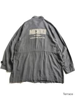 MICHIKO KOSHNO Junlon/Linen Zip-up Jacket STONE GRAY