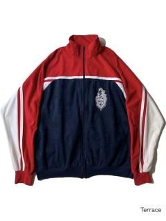 80's Euro ECOLE DES OFFICIERS Velours Track Jacket