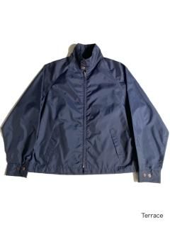 70's SEARS Casual Shop Nylon Drizzler NAVY