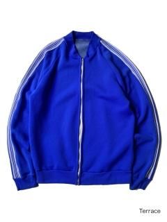 80's Euro Cotton/Nylon Track Jacket BLUE/WHITE
