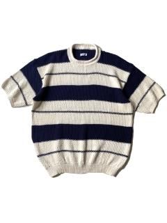 Unknown Brand Pure Cotton Border S/S Knit