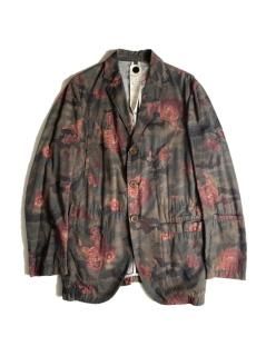 COMING SOON Cotton/Linen Flower Pattern Jacket MADE IN ITALY