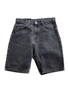 90s Levis 550 Black Denim Short Pants MADE IN U.S.A. W32