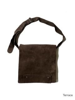 90s BANANA REPUBLIC Suede Shoulder Bag BITTER BROWN