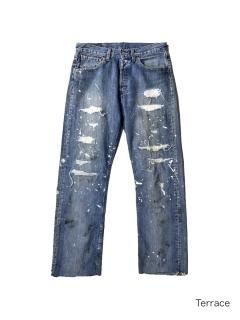 Levis 501 Damage Repair Denim Pants  (W32 L30)