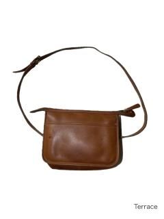 80s COACH Grabtan Leather Shoulder Bag BROWN MADE IN THE UNITED STATE 