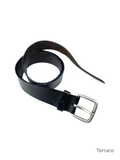 Leather Belt BLACK  (W32~38)