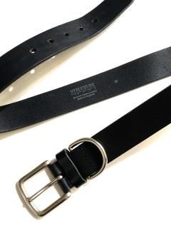 Leather Belt BLACK (W30~34) MADE IN ENGLAND
