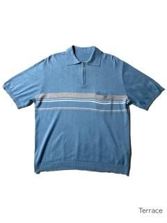 80's Euro Half-zip Acrylic/Cotton Knit Polo