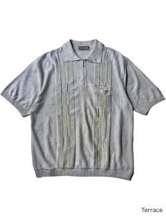 80's Euro Half-zip Cotton/Acrylic Knit Polo