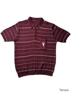 80's Euro Half-zip Polyester Knit Polo
