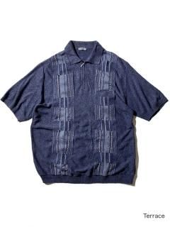 90's Euro Half-zip Cotton/Acrylic Knit Polo