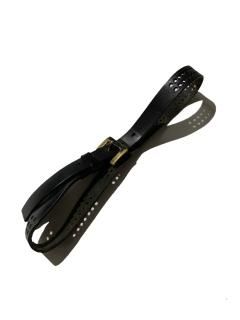 Y's for men Leather Belt BLACK  (W31〜35)