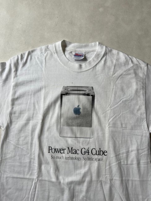 高級品販売 希少？ ①Apple Power Mac G4 Cubeのプリントティーシャツ