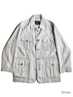80's Burberry's å㡼ù LINEN/COTTON Jacket ICE GRAY