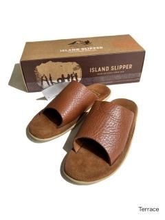 ISLAND SLIPPER Leather Sandal PEANUTS/TABACO 8 (26.5) Ȣդ̤