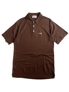 80’s THE FOX Shirt Polo Shirt BROWN 