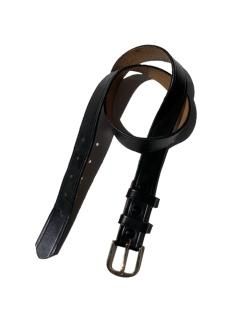 Leather Belt BLACK MADE IN U.S.A. (W33~37)