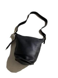 COACH Grabtan Leather Duffle Sack BLACK