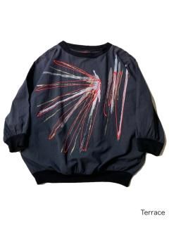 80's Hand Paint Cotton Pullover MADE IN U.S.A.