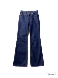 80's BLUE WAY Bell-bottom Denim Pants W30L32