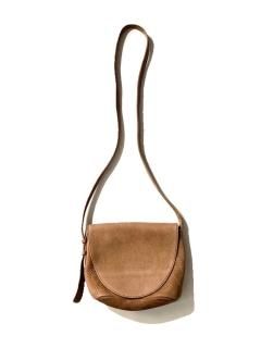 Eddie Bauer Leather Shoulder Bag BROWN