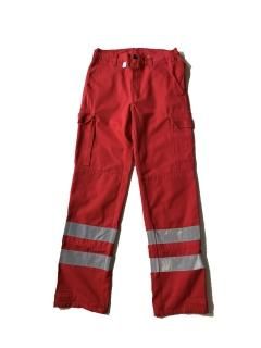 90's Euro Reflector Cargo Pants RED ( W29 L31)